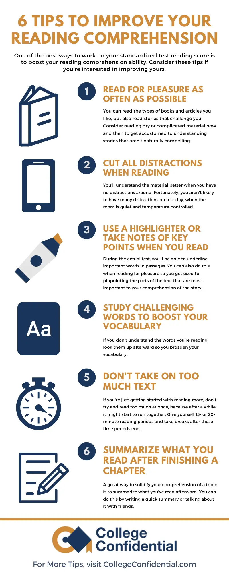 6 Tips Reading Comprehension